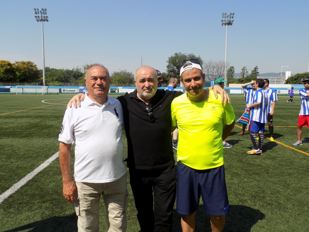 De izquierda a derecha: Jesús Cerezo (Emblema en el ámbito de la Salud Mental), Antonio Morales (Presidente FE Grama) y Sergio Guzmán (Terapeuta ocupacional).