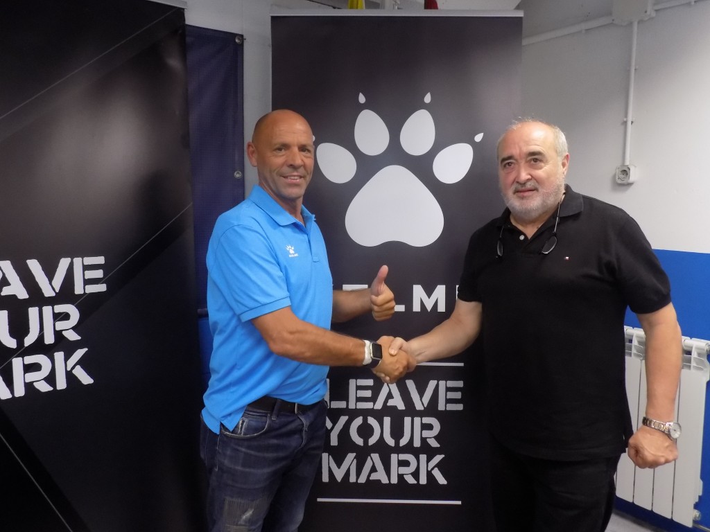 Luciano Herrero (Cap de l'Àrea Nacional de Kelme) i el nostre president Antonio Morales.